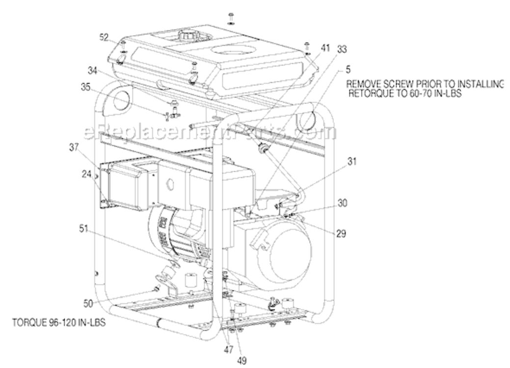 Page B Diagram and Parts List for H650CS Type 2 Porter Cable Generator